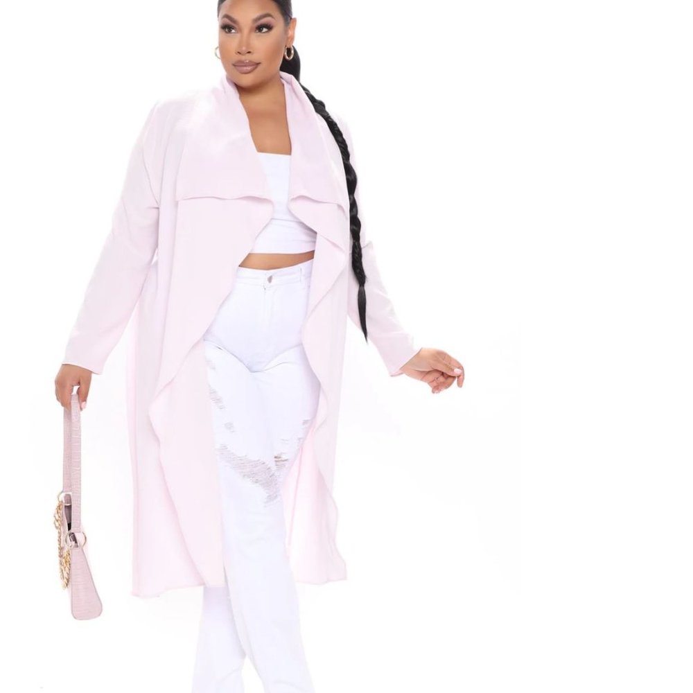 Fashion Nova Business Casual Coat - Lavender Size XS - Picture 10 of 16